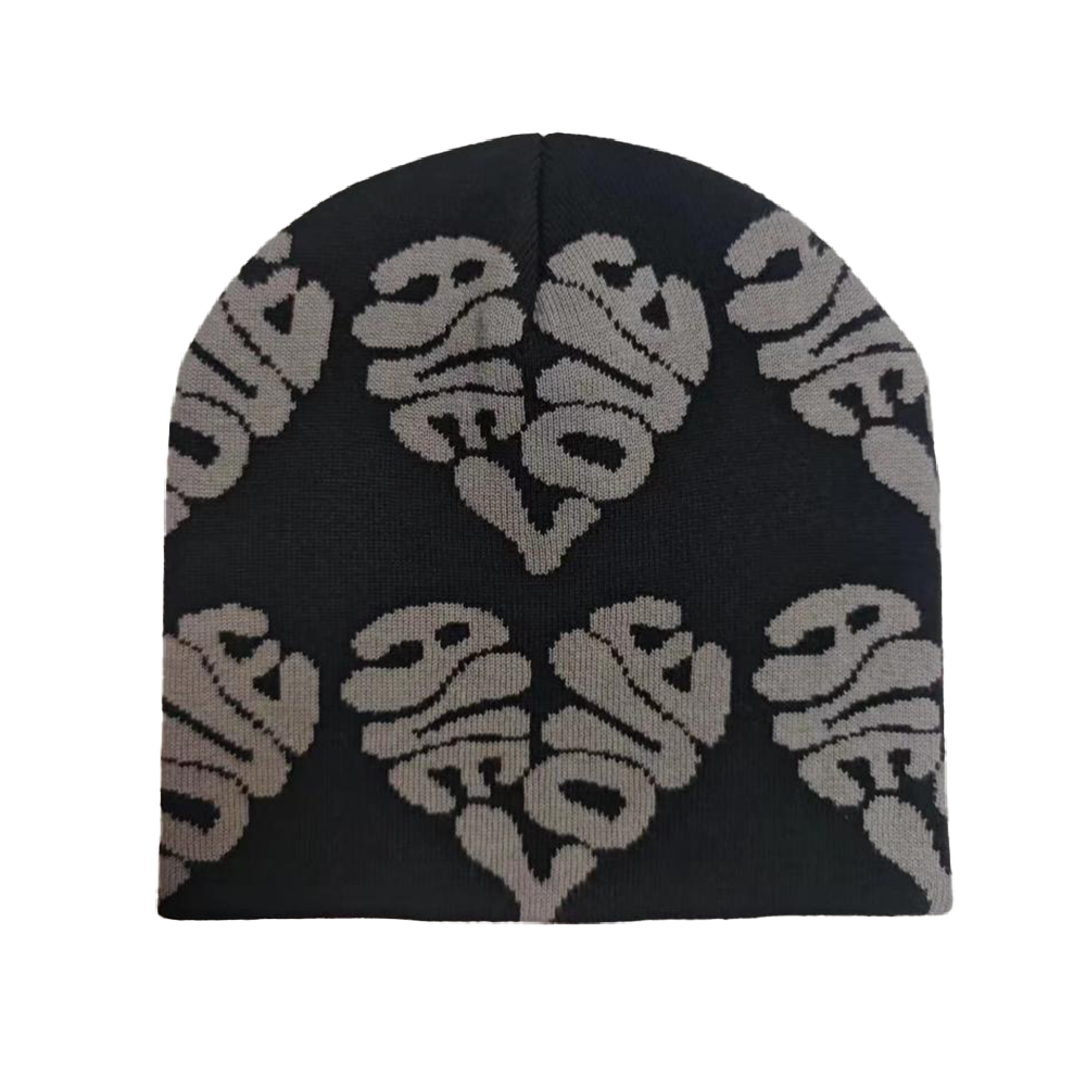 AVE LOVE Beanie | Black/Grey