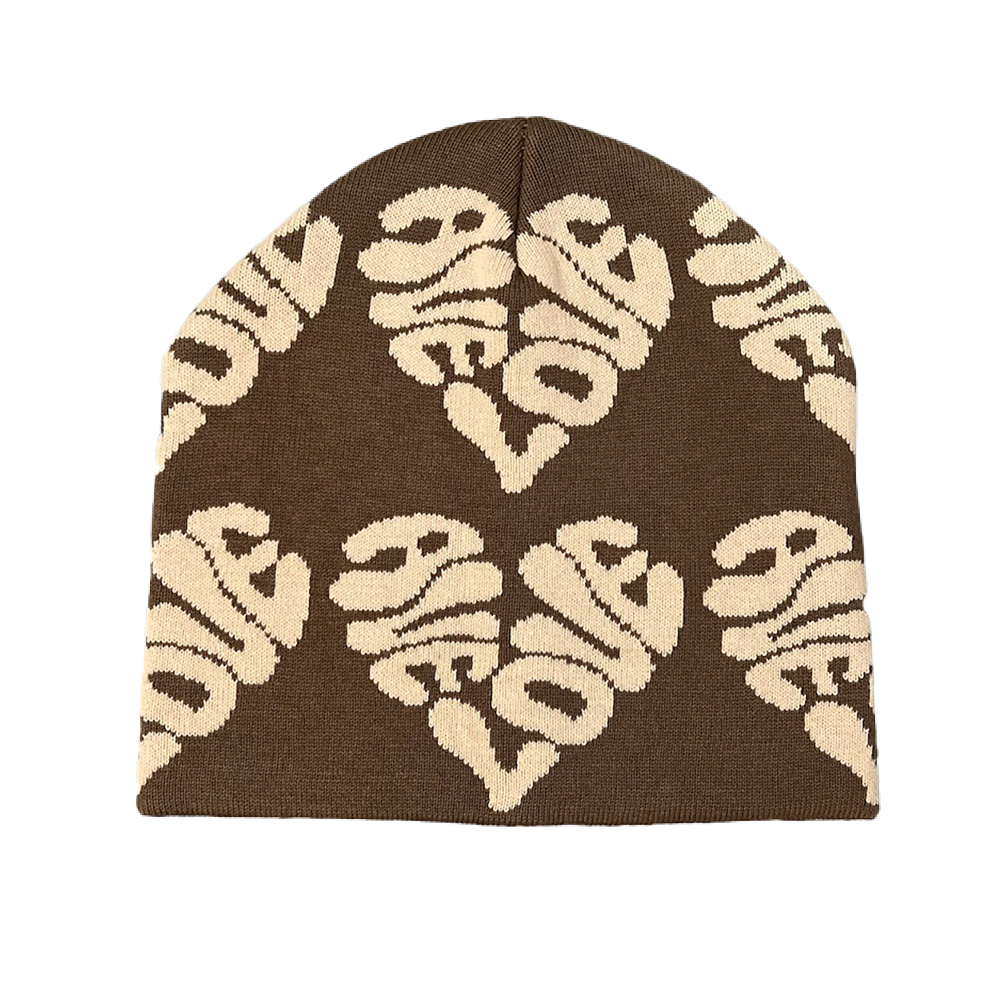 AVE LOVE Beanie  | Brown/Creme